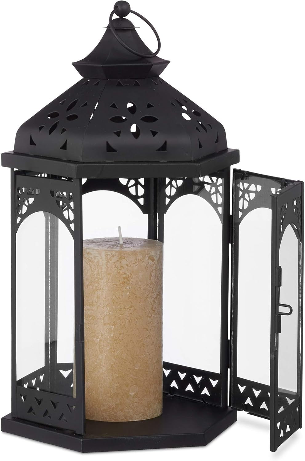 12 Pack Metal Garden Torches 146cm Black Paraffin Oil Lamps