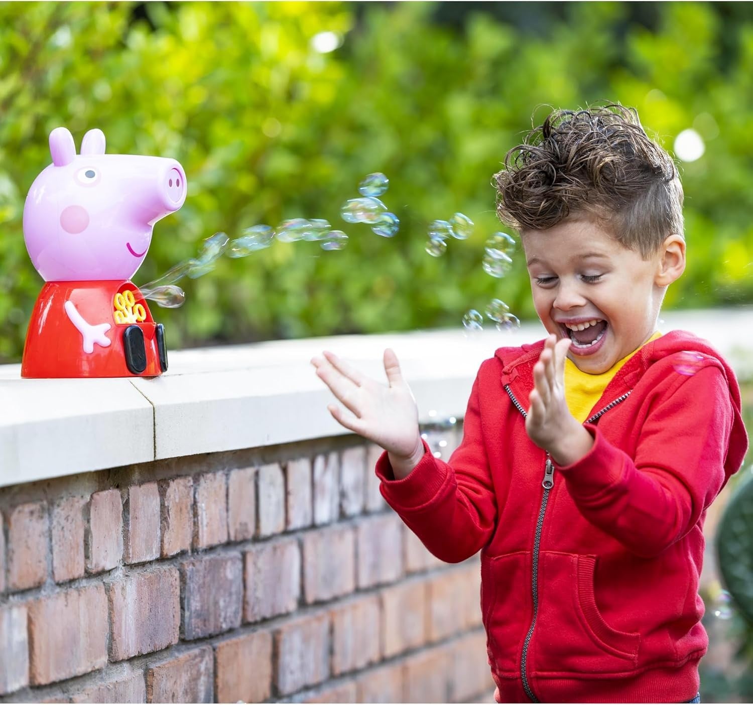 Kids Bubble Machine Indoor Outdoor Toy with Bonus Solution Ages 3+