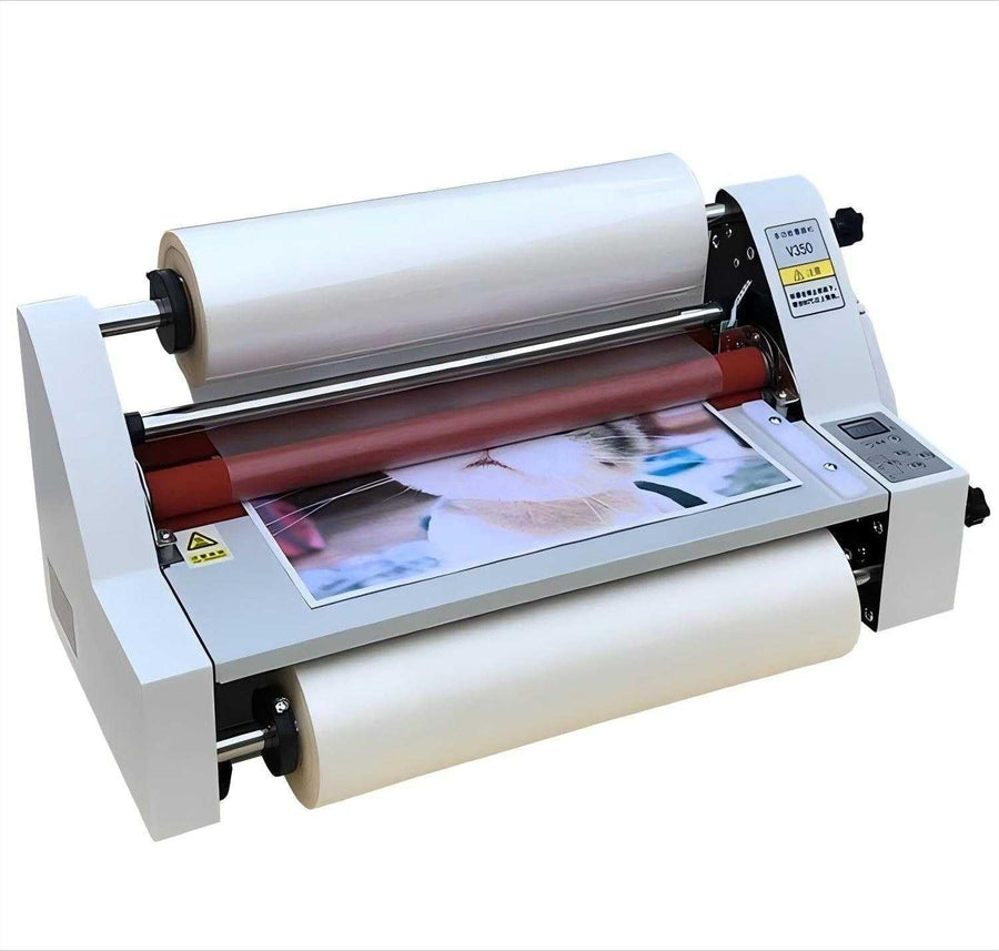 17” Hot Cold Roll Laminator 1-Min Warm Up Silent Adjustable Office