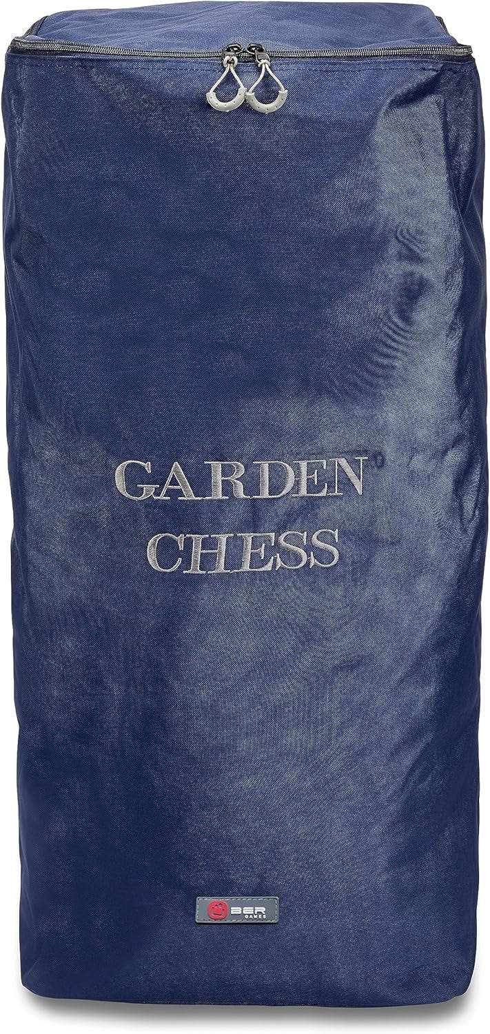 Large 30cm Outdoor Garden Chess Set – Durable All-Weather Pieces & Storage Bag