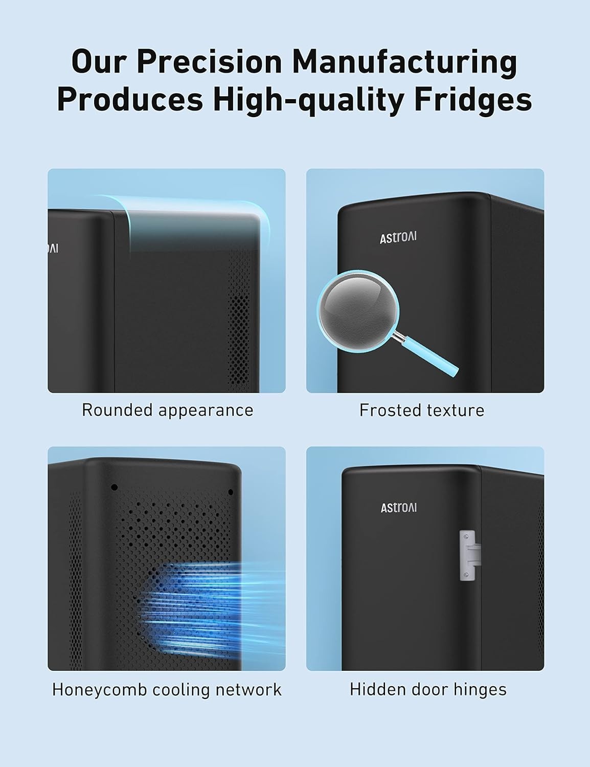 Compact 6L Mini Fridge Cooler & Warmer AC/DC Small Portable Countertop