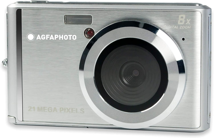 21MP Digital Compact Camera 8X Zoom HD Video LCD Screen Silver