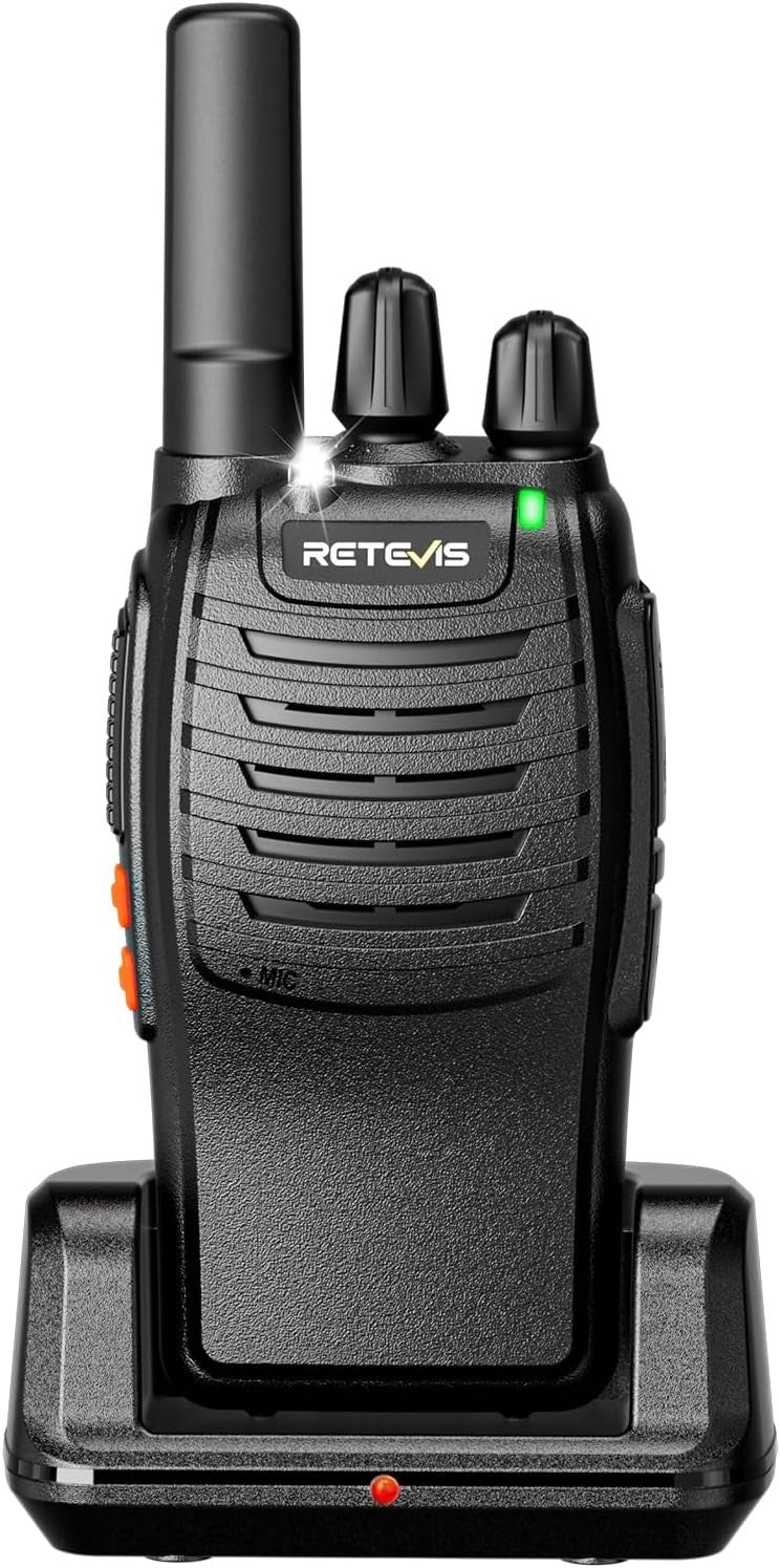 PMR446 Walkie Talkie Rechargeable VOX Flashlight USB-C 16CH Radio