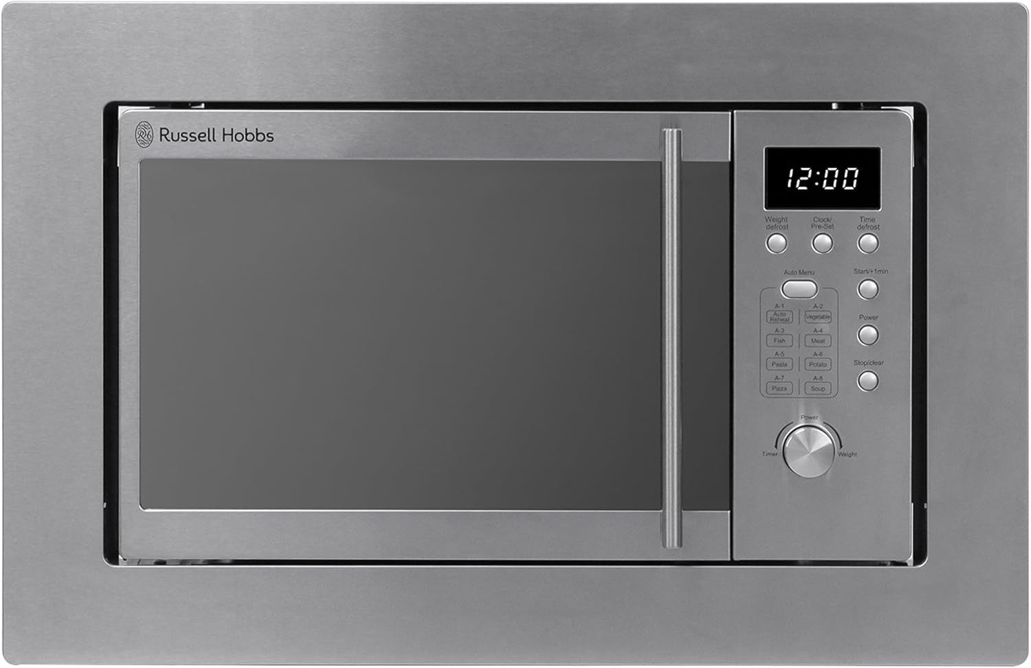 20L Built-In Digital Microwave 800W 8 Auto Cook Stainless Steel