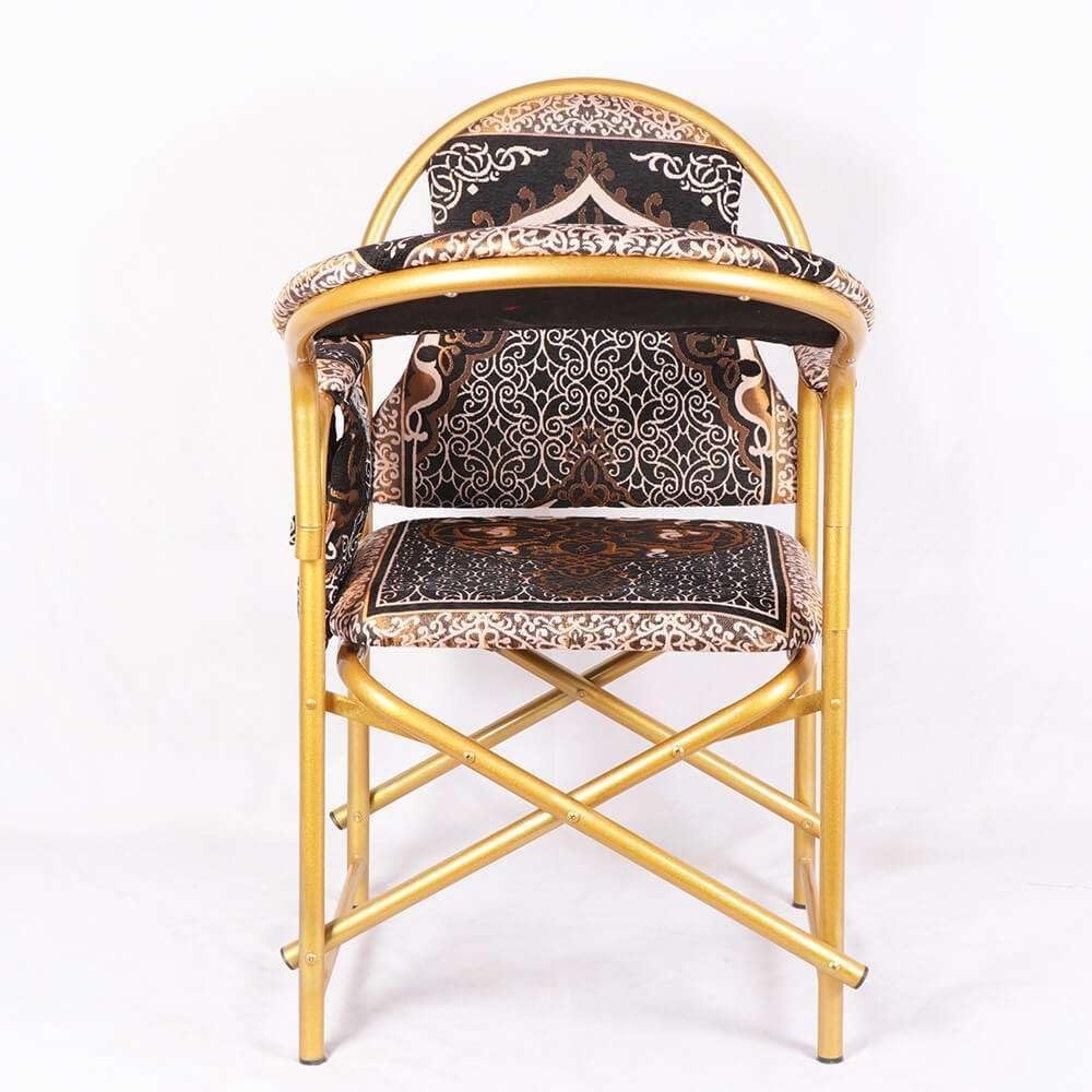 Foldable Islamic Prayer Chair Cushioned Comfortable Armrest Mosque Seat
