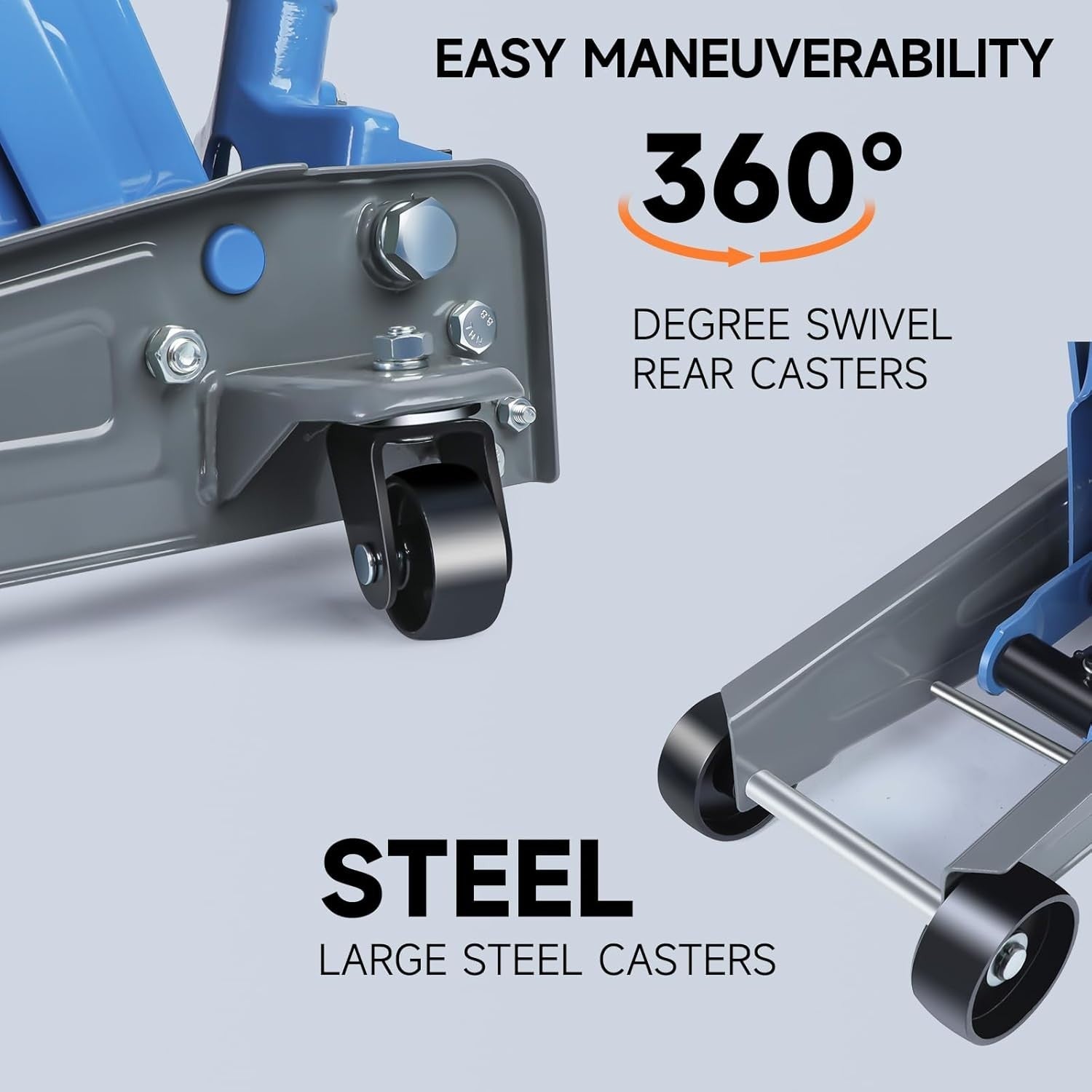 3 Ton Trolley Floor Jack Aluminum Steel Low Profile Car SUV Lift 133–460mm