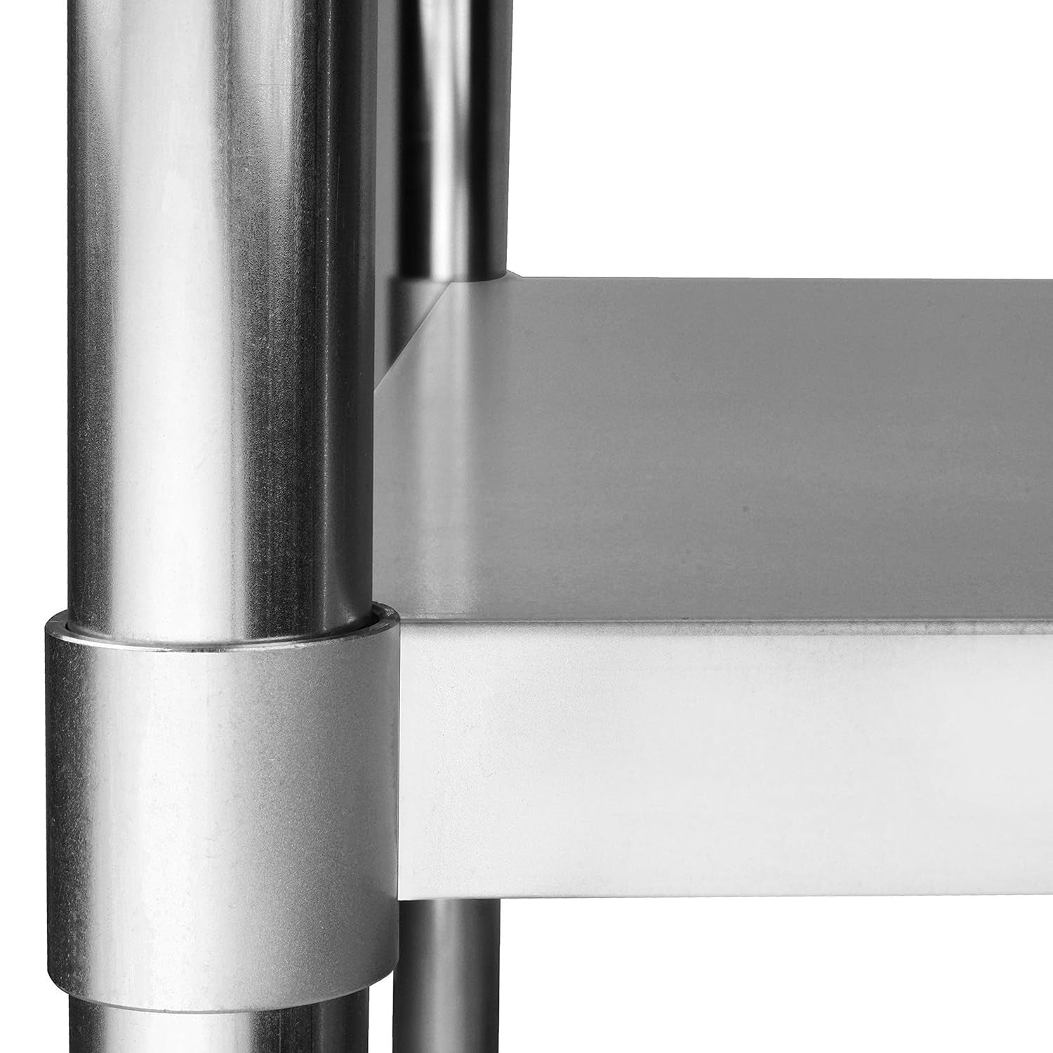NSF Stainless Steel Workbench 152x61cm with Backsplash & Adjustable Shelf