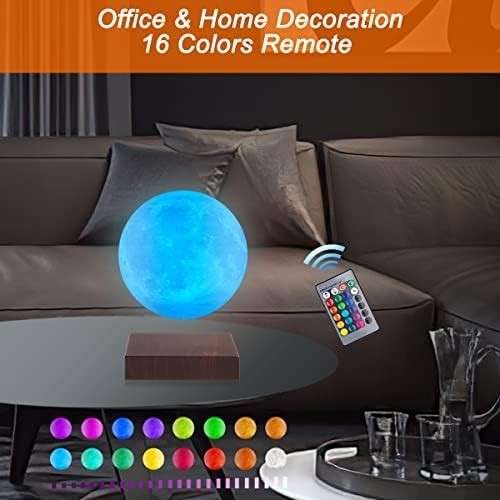 Levitating 3D Moon Lamp 16 Colors Multicolor Magnetic Floating Night Light