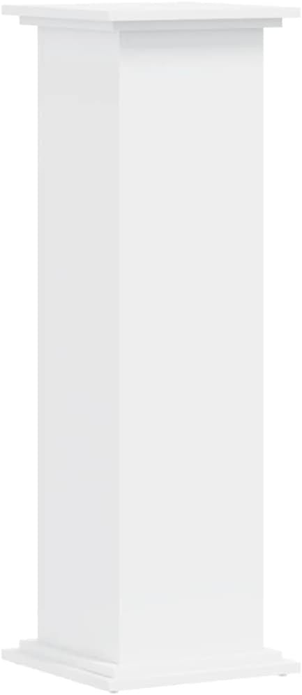 White Tall Plant Stand 100cm Indoor Outdoor Wood Flower Pot Display Holder
