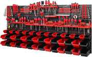 Heavy Duty Tool Wall Storage System With Bins Holders Modular Garage Kit