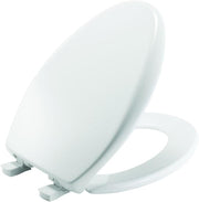 Affinity Whisper Close Toilet Seat Plastic Cotton White Adjustable Hinges