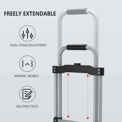 Heavy Duty Stair Climbing Cart 150LB Folding Hand Truck w/ Bag