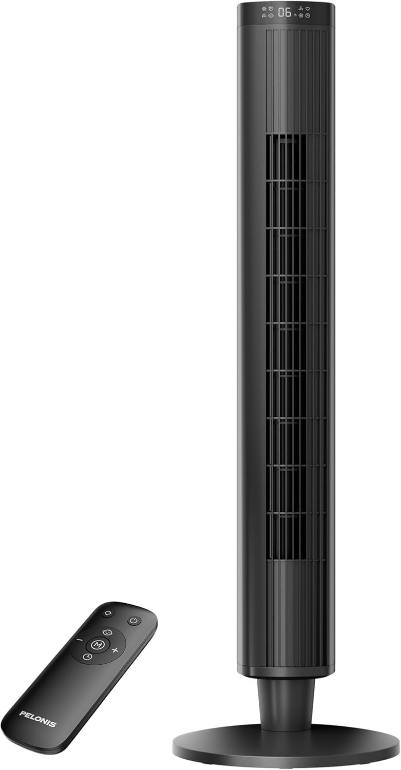 42 Inch Tower Fan with Remote Control 6-Speed Oscillating Cooling Fan Quiet