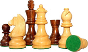 Luxury Wooden Staunton Chess Pieces | 4" King Handcrafted Set for 10–16" Boards