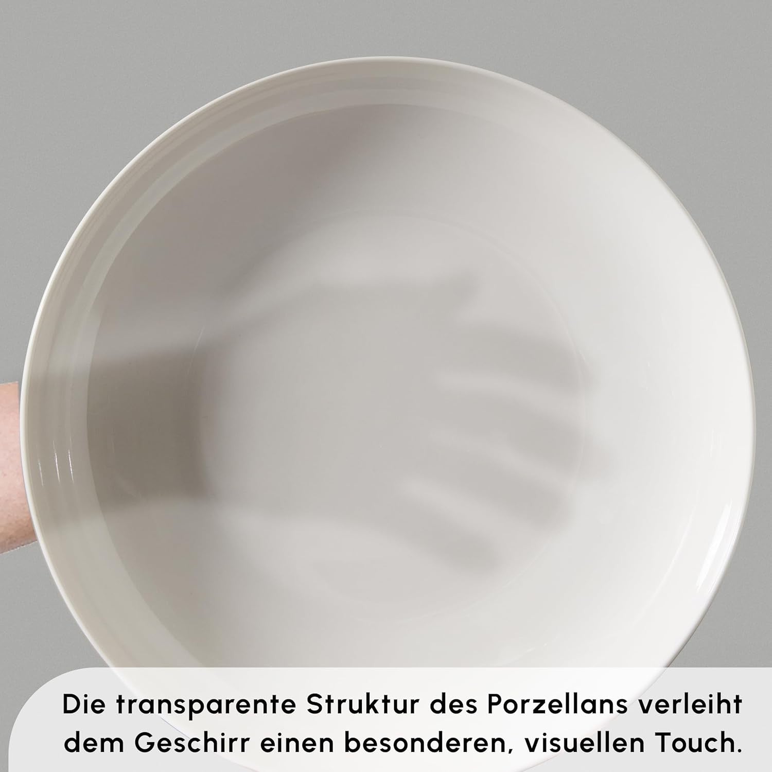 41pc Bone China Dinnerware Set Plates Bowls Cups Minimalist Tableware