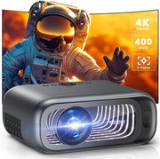 1080P Smart Projector 400 ANSI WiFi 6 Bluetooth Electric Focus 300"