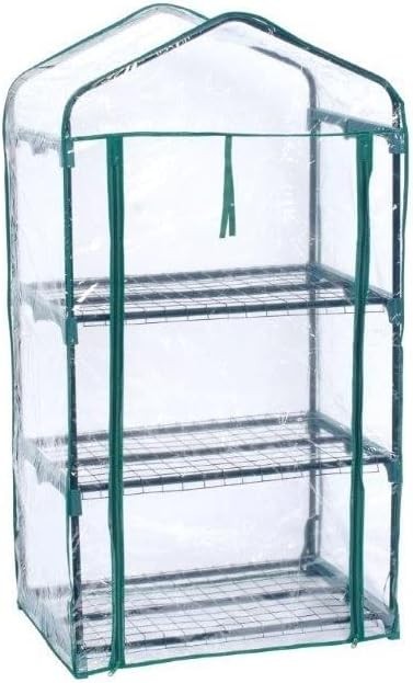 3-Tier Steel Greenhouse with UV-Protected Cover – Compact Indoor & Outdoor Grow