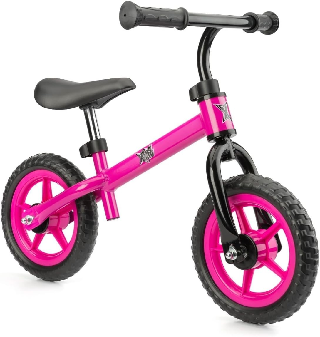 Pink Kids Balance Bike No Pedals Adjustable Seat Training Bicycle 2+