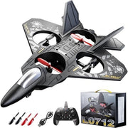 Kids RC Airplane Drone with Lights, Remote Control, 360° Flips, Easy Flight