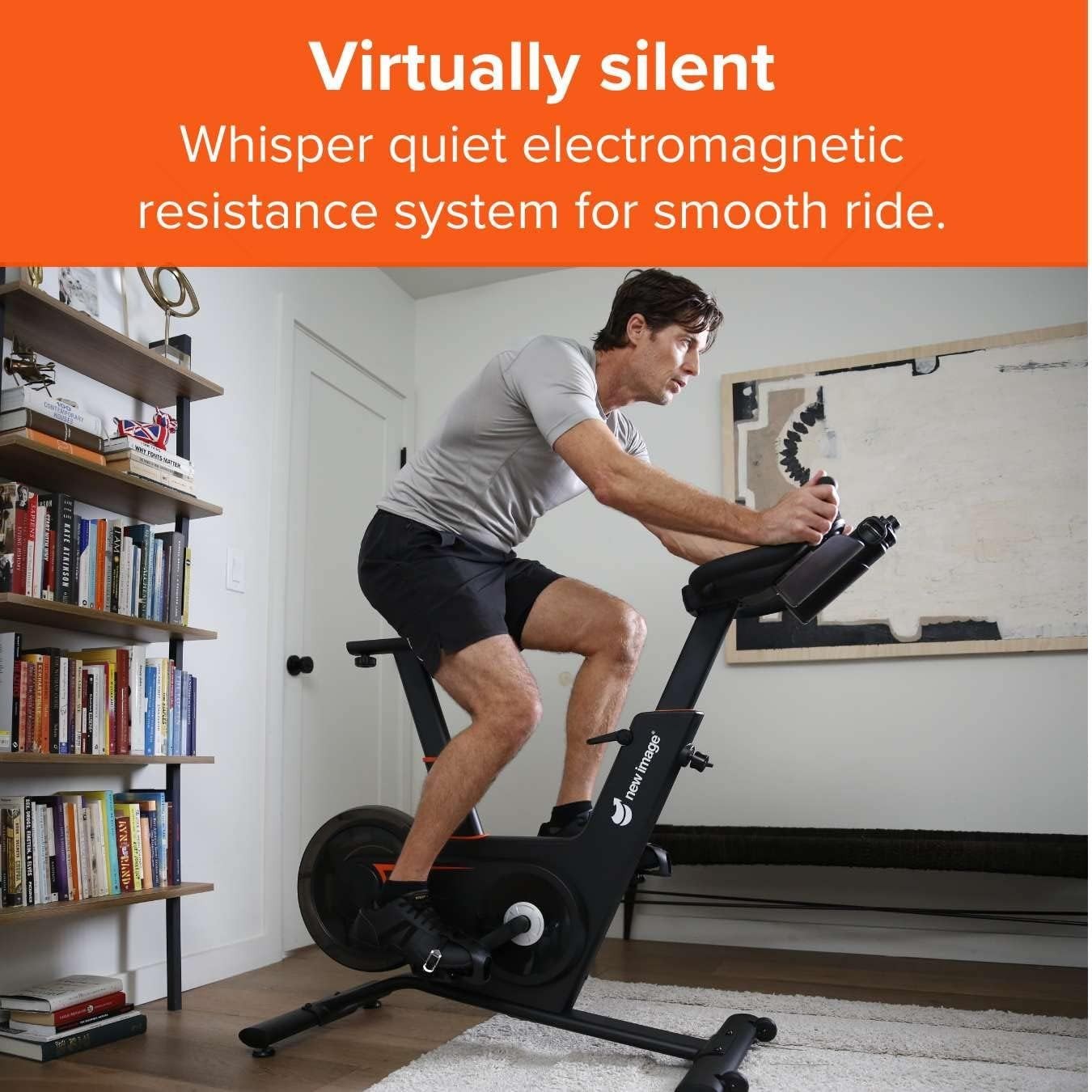 Electromagnetic Exercise Bike w/ LCD Monitor, 16 Levels & Adjustable Seat