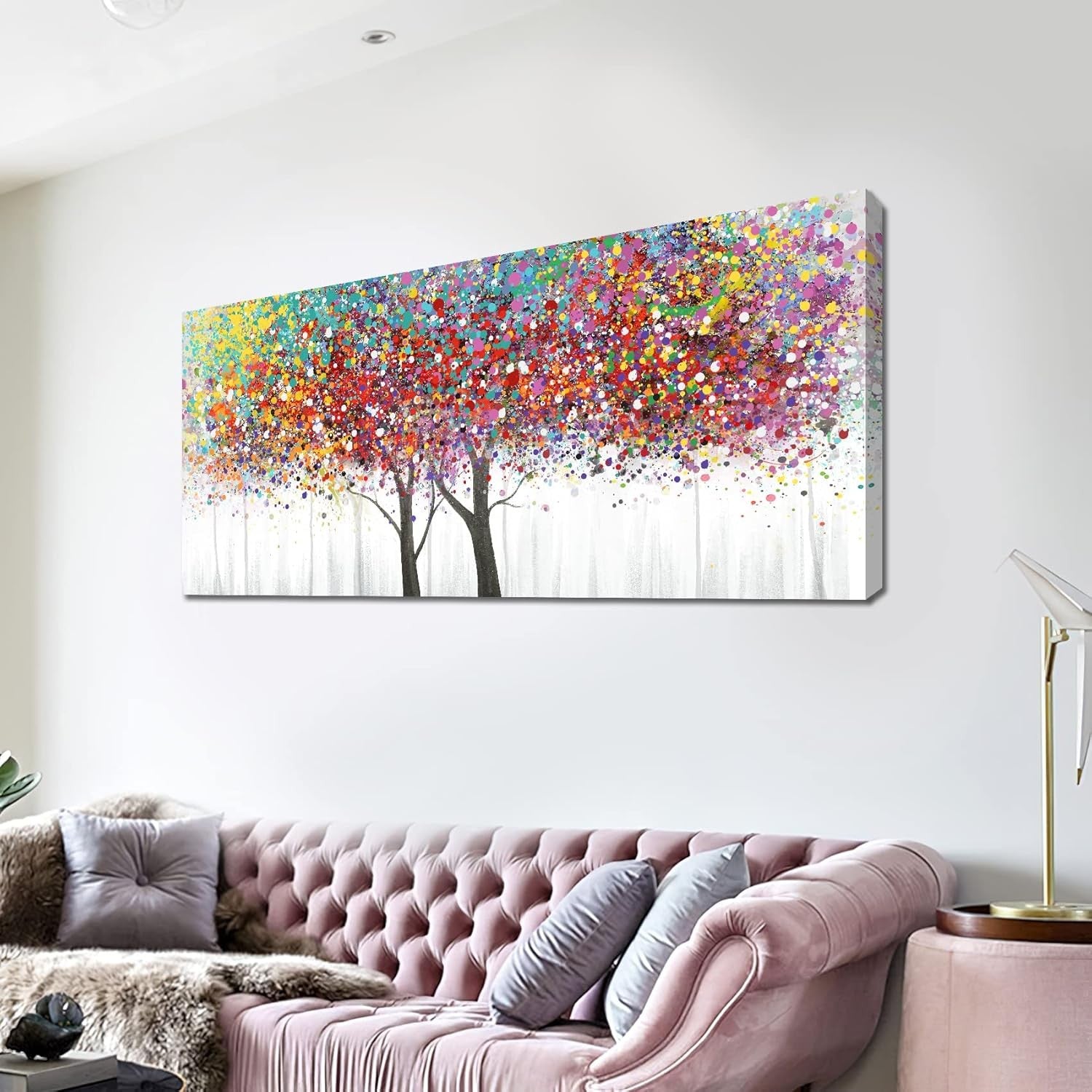 Large Tree of Life Canvas Wall Art 50x120cm Framed Abstract Decor