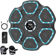 Music Boxing Machine LED Punch Pad Bluetooth Wall Mounted Fitness Trainer