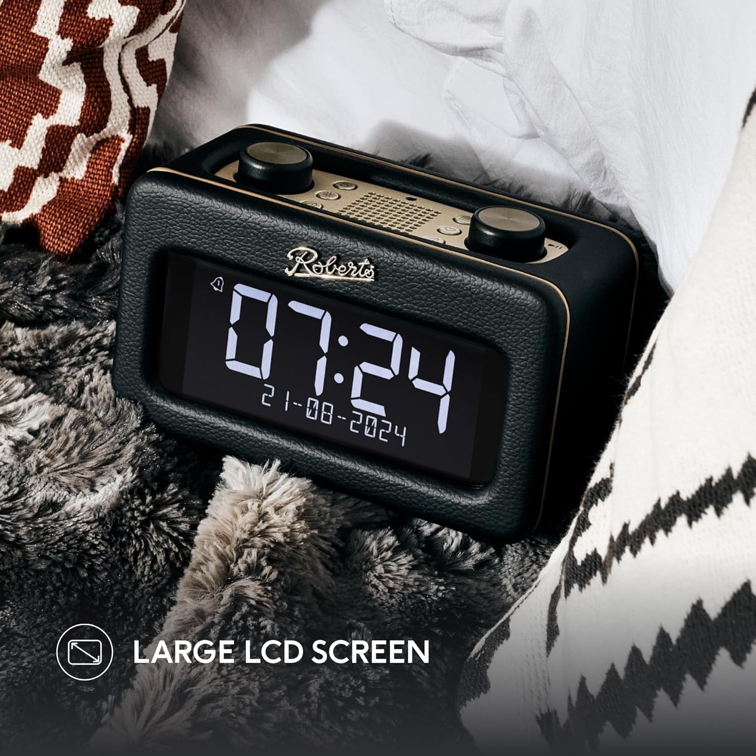DAB Digital Alarm Clock Radio Bluetooth Bedside Speaker Alarm