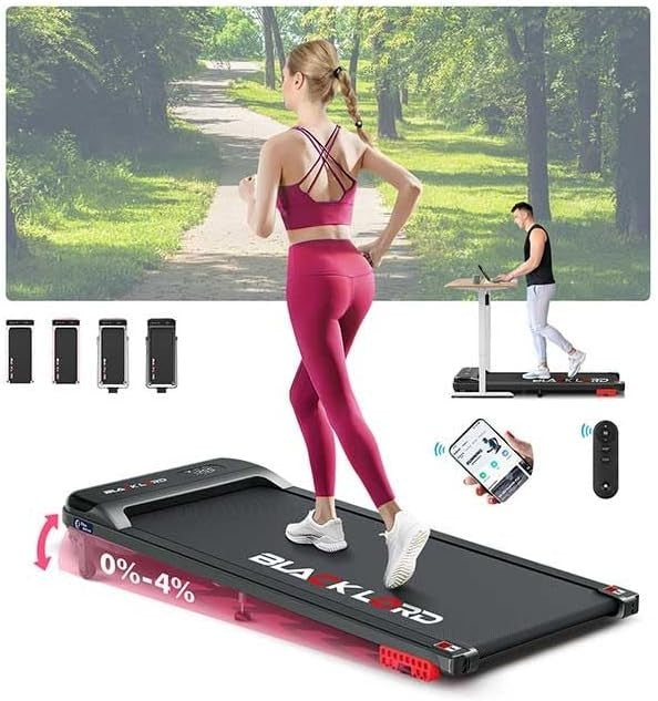 Under Desk Treadmill 3.2HP 4% Incline Shock Absorbing Portable