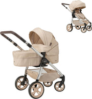 3in1 Dolls Pram Pushchair Bassinet Adjustable Handle Toy Stroller 3+