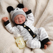 17” Reborn Baby Doll Soft Cloth Body Smiling Newborn Girl