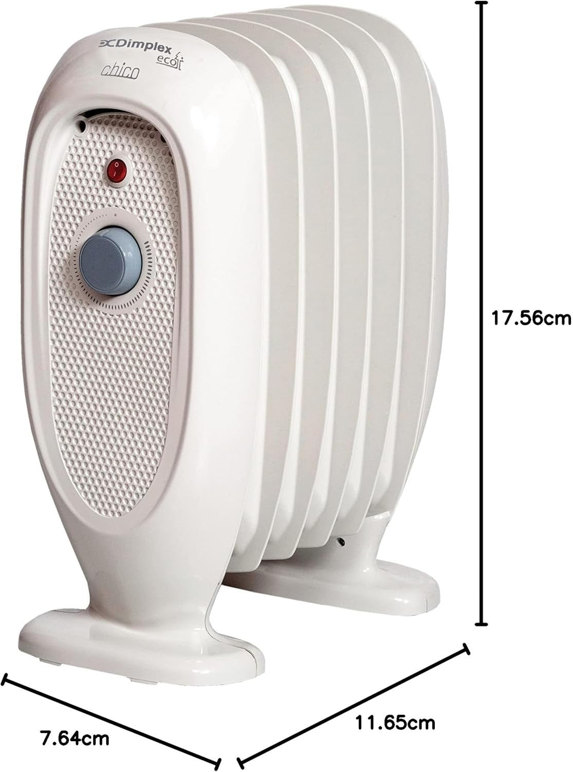 700W Portable Mini Oil-Free Heater Compact Freestanding Electric Home Heater
