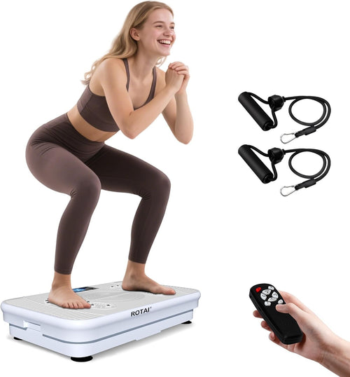 Low Impact Vibration Plate Lymphatic Drainage Home Toning 400lb