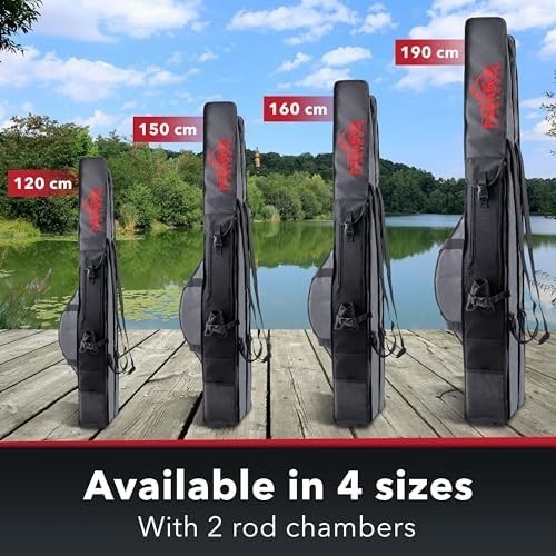 Fishing Rod Bag 2-3 Compartments Water-Repellent 130cm Carry Case