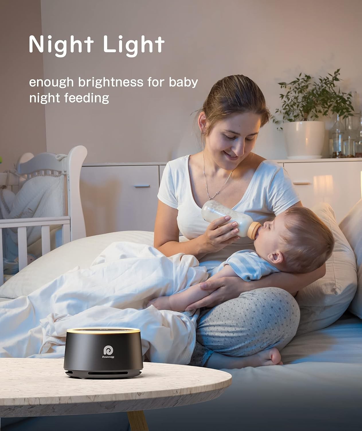 White Noise Machine Sleep Sound Therapy Night Light for Baby Adult