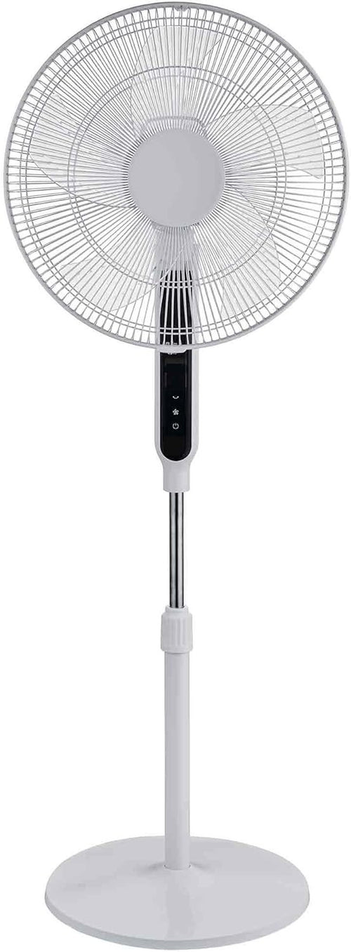 16" Pedestal Fan –Quiet 12-Speed DC Motor Remote Control Adjustable Standing Fan