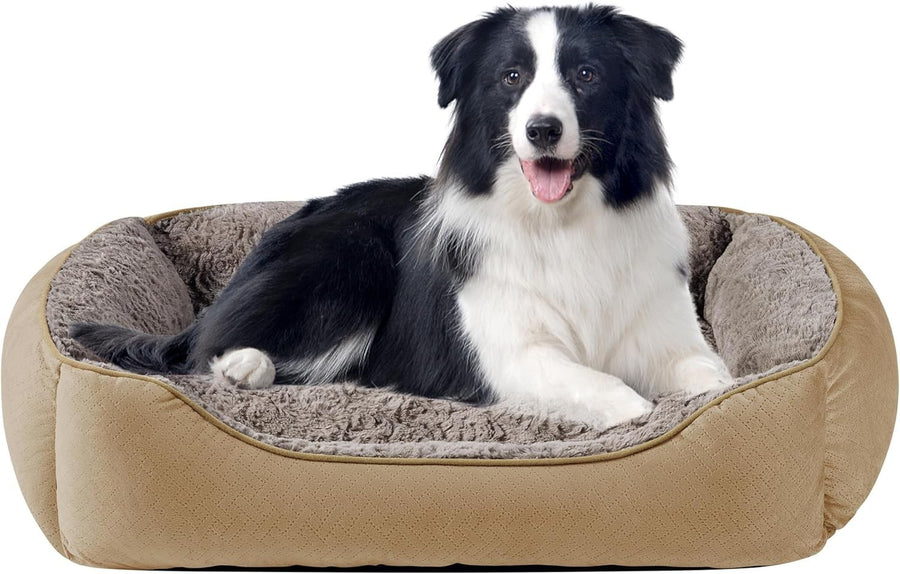 Large Dog Bed Soft Washable Rectangle Pet Bed Anti Slip