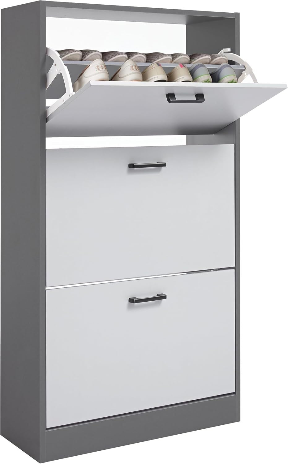 3 Tier Shoe Storage Cabinet Space Saving Organiser for Hallway