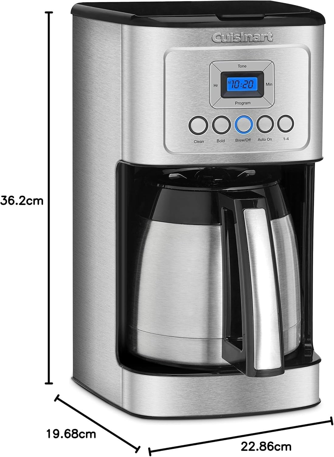 12 Cup Thermal Coffee Maker Programmable Brew Strength Steel Carafe Timer