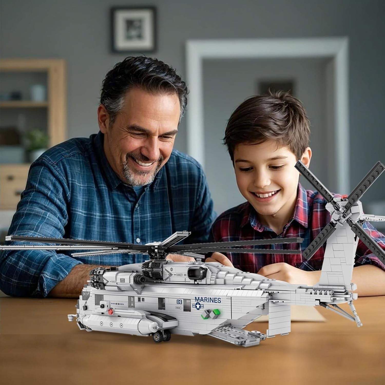 Military CH-53 Helicopter Model Building Kit 2248 Pcs, Adult DIY Toy Gift