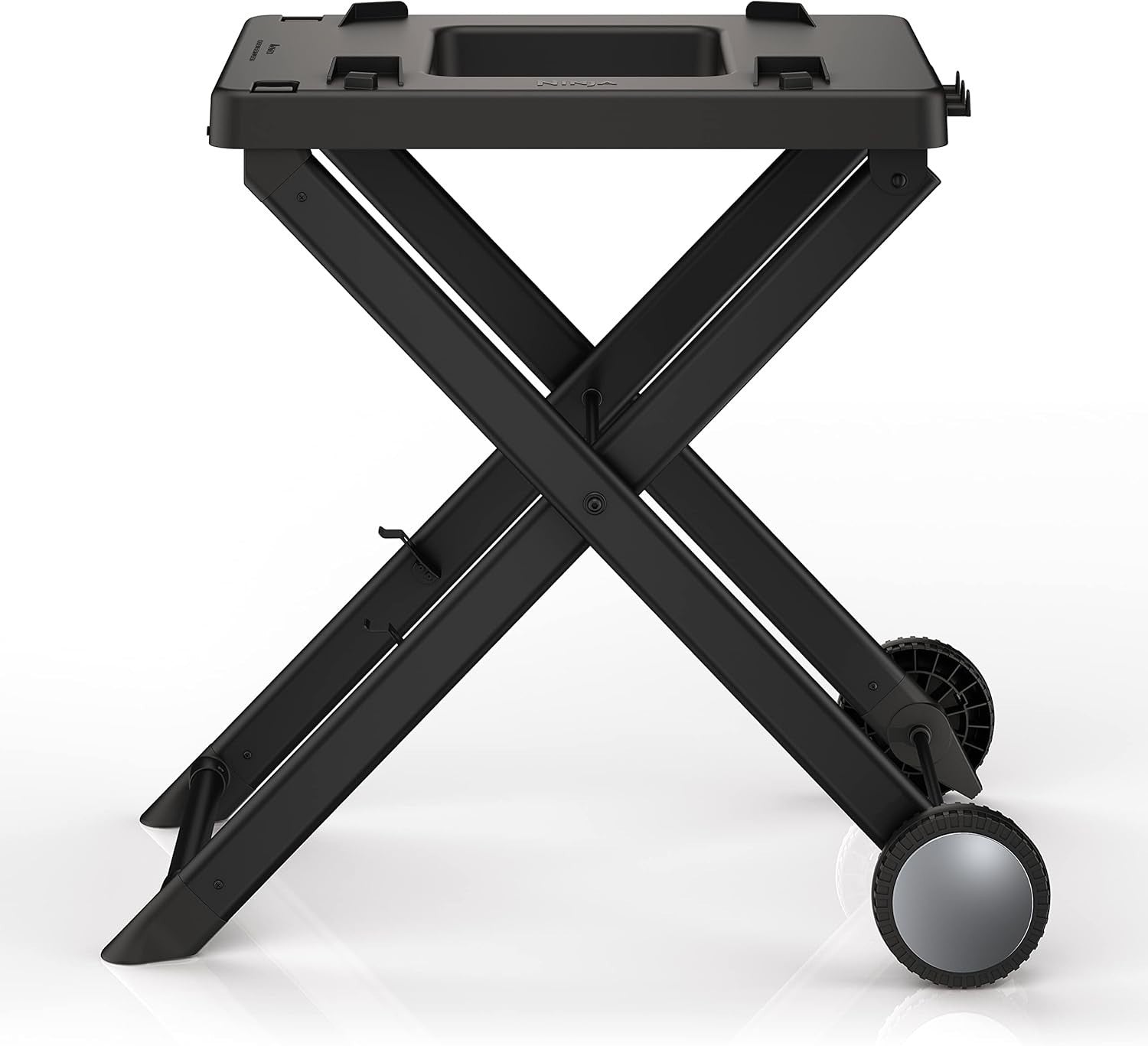 Electric BBQ Grill Smoker Air Fryer 7-in-1 Wood Pellets + Folding Stand Probe