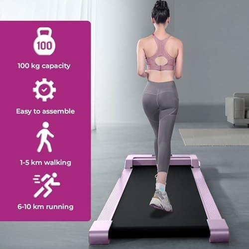 Under Desk Walking Treadmill LED Display Adjustable Speed Home Office