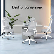 Ergonomic Mesh Office Chair, High Back Desk Chair, Flip Arm, Headrest, 180KG Max