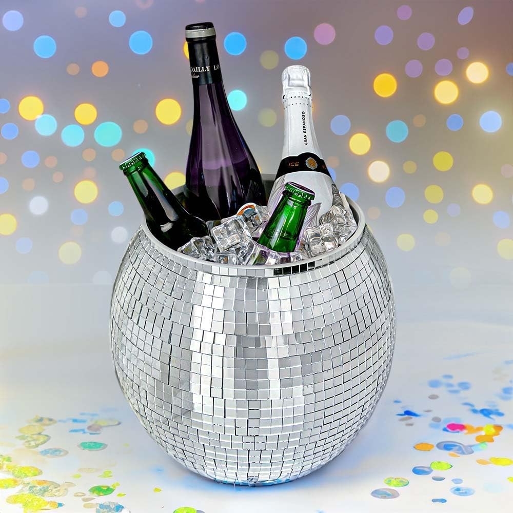 Disco Ball Ice Bucket XL 11L Drinks Cooler Party Champagne Wine Bucket