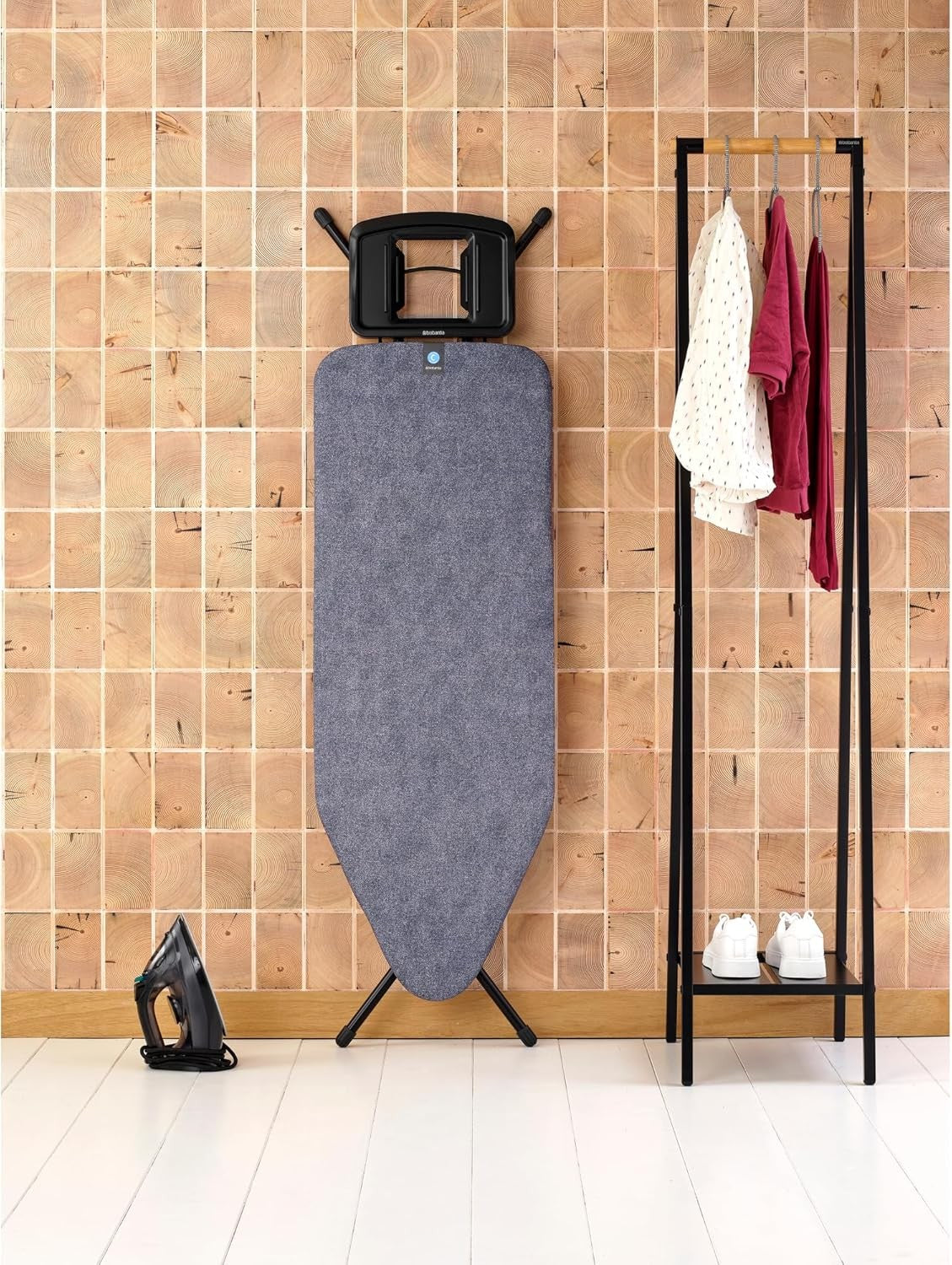XL Ironing Board Height Adjustable Steam Iron Rest Foldable 124x45cm