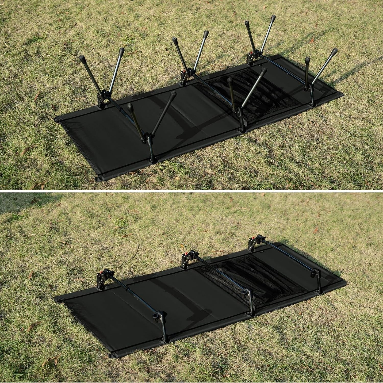 Adjustable Folding Camping Cot Portable Bed 330lbs Support Outdoor Travel