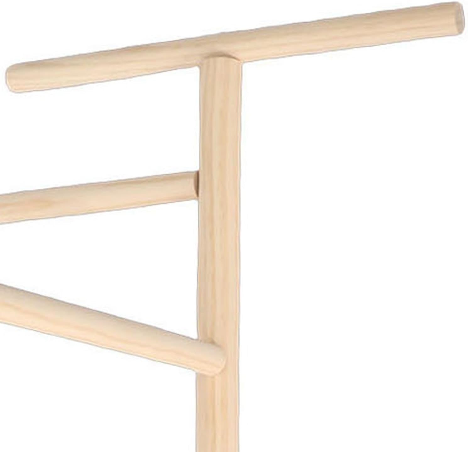 Large Wooden Chicken Perch Stand Roost Bar with Stake