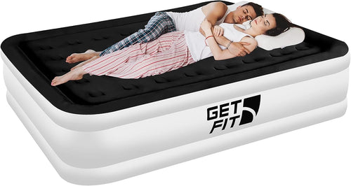 King Size Inflatable Air Mattress with Built-in Pump & 2 Pillows