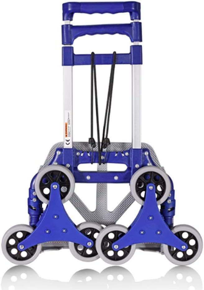 Aluminium Stair Climbing Hand Truck Folding 6 Wheel All Terrain Trolley