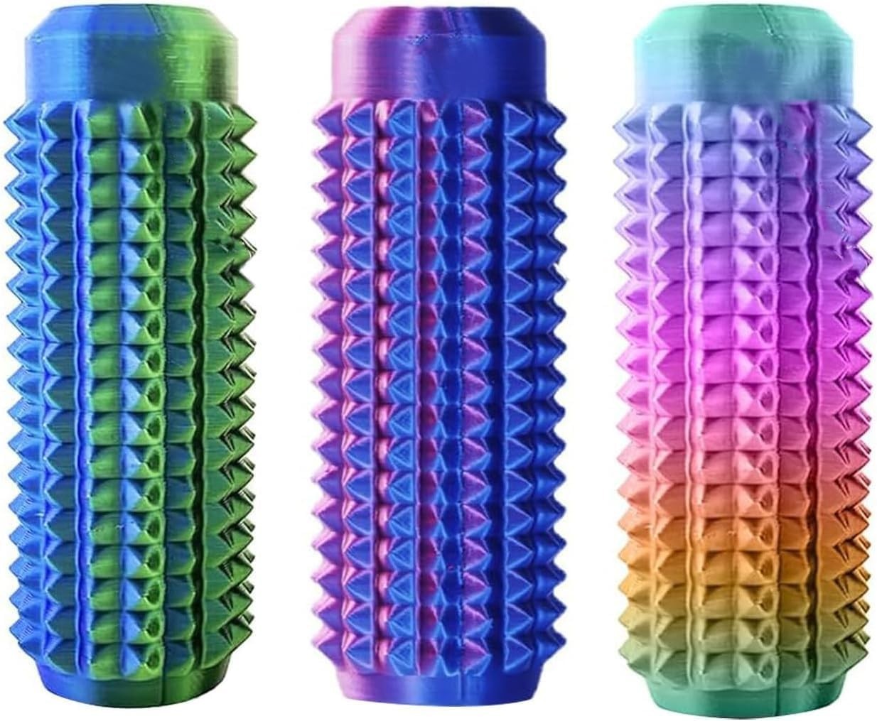 3PCS Spiky Pain Stim Fidget Toys Anxiety Relief Pocket Sensory Keychain