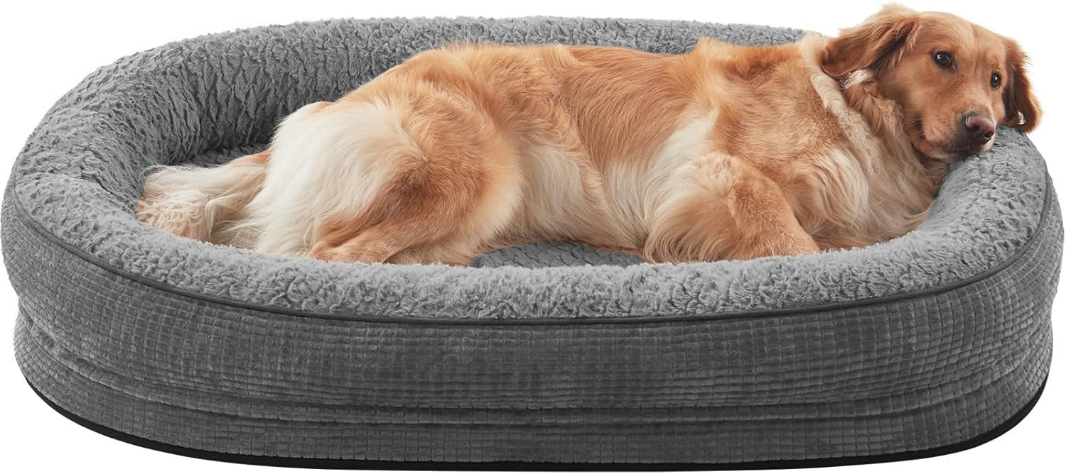 XXL Orthopedic Memory Foam Dog Bed 122x89x19cm Washable